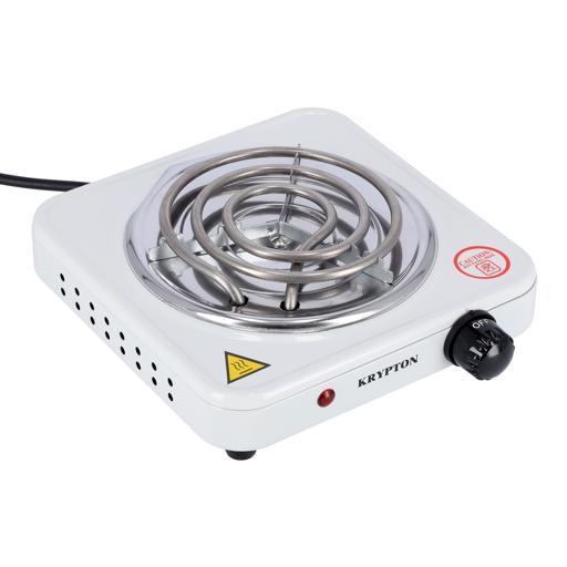 Krypton Single Burner Hot Plate 1000 W KNHP5309 - WhiteKitchen AppliancesCAST IRON - This hot plate has high quality and durable cast iron heating elements for quick and sustained heating. (155mm)THERMOSTATIC ADJUSTABLE TEMPERATURE CONTROLS- Make heating